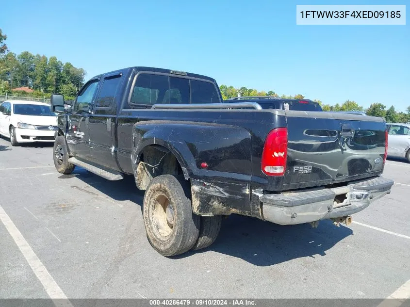 1999 Ford F-350 Lariat/Xl/Xlt VIN: 1FTWW33F4XED09185 Lot: 40286479