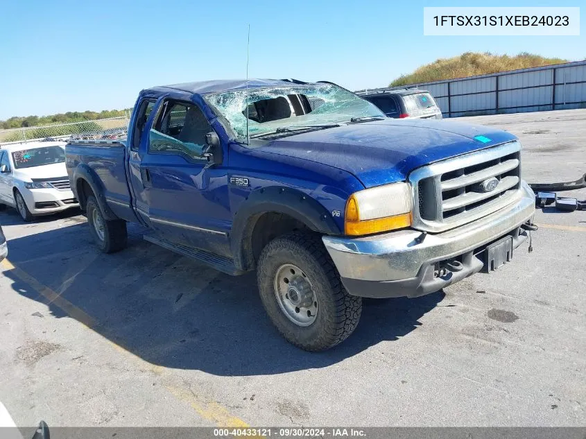 1999 Ford F350 Srw Super Duty VIN: 1FTSX31S1XEB24023 Lot: 40433121