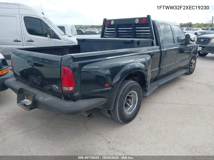 1999 Ford F-350 Lariat/Xl/Xlt VIN: 1FTWW32F2XEC19230 Lot: 40730433