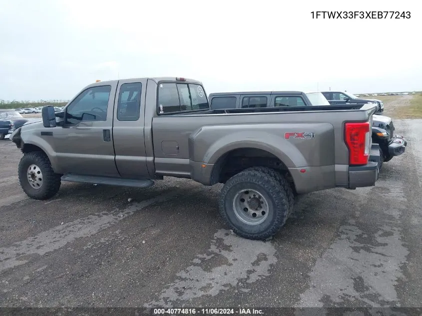 1999 Ford F350 Lariat/Xl/Xlt VIN: 1FTWX33F3XEB77243 Lot: 40774816