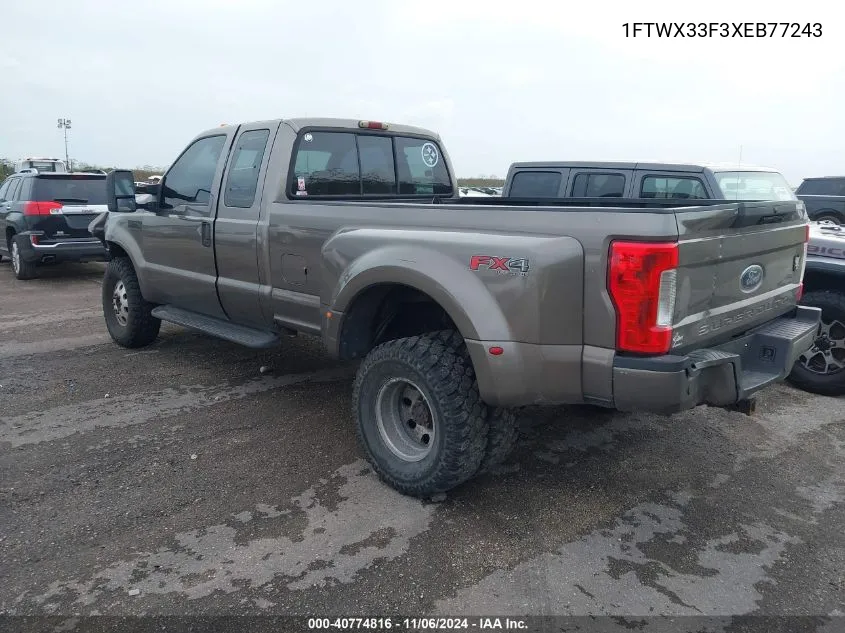 1999 Ford F350 Lariat/Xl/Xlt VIN: 1FTWX33F3XEB77243 Lot: 40774816