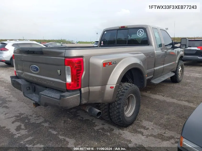 1999 Ford F350 Lariat/Xl/Xlt VIN: 1FTWX33F3XEB77243 Lot: 40774816