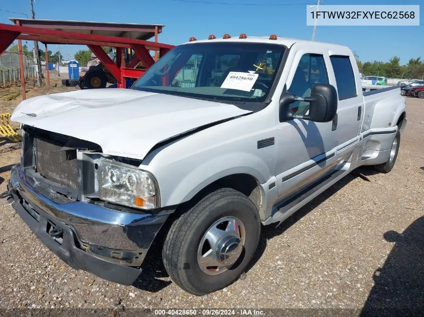 2000 Ford F-350 VIN: 1FTWW32FXYEC62568 Lot: 40428650