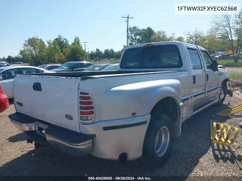 2000 Ford F-350 VIN: 1FTWW32FXYEC62568 Lot: 40428650