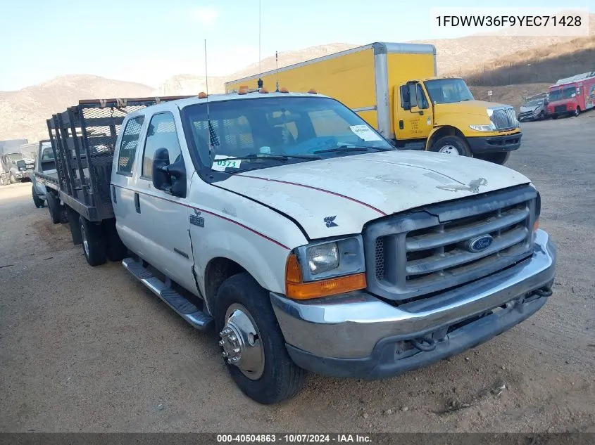 2000 Ford F-350 Lariat/Xl/Xlt VIN: 1FDWW36F9YEC71428 Lot: 40504863