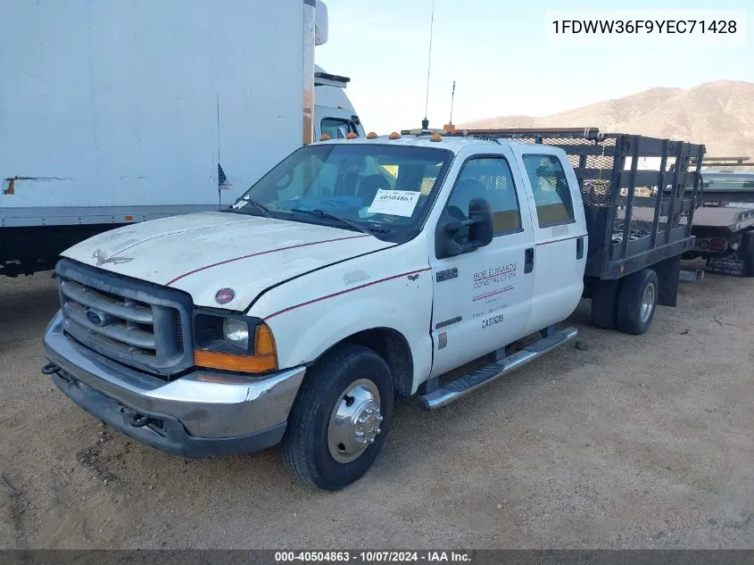 2000 Ford F-350 Lariat/Xl/Xlt VIN: 1FDWW36F9YEC71428 Lot: 40504863