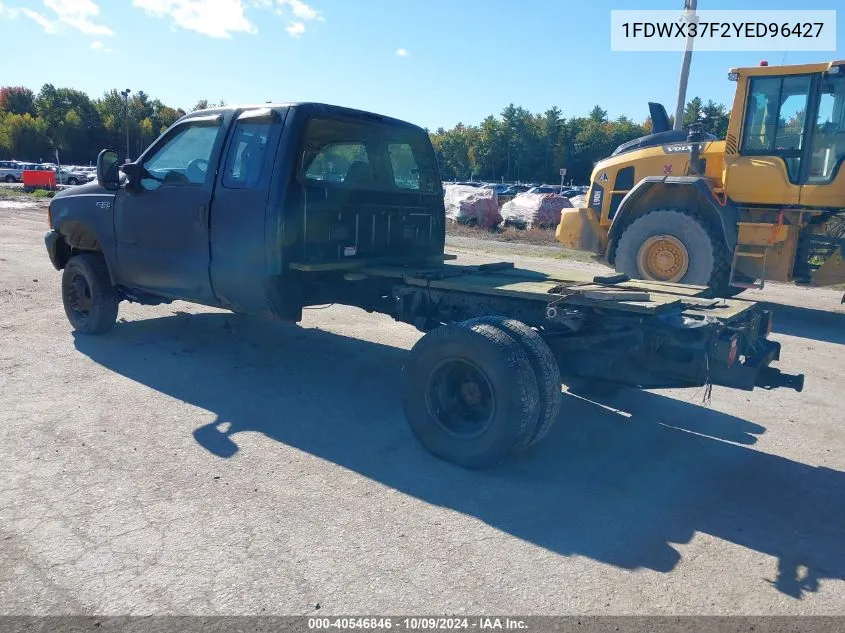 2000 Ford F-350 Lariat/Xl/Xlt VIN: 1FDWX37F2YED96427 Lot: 40546846