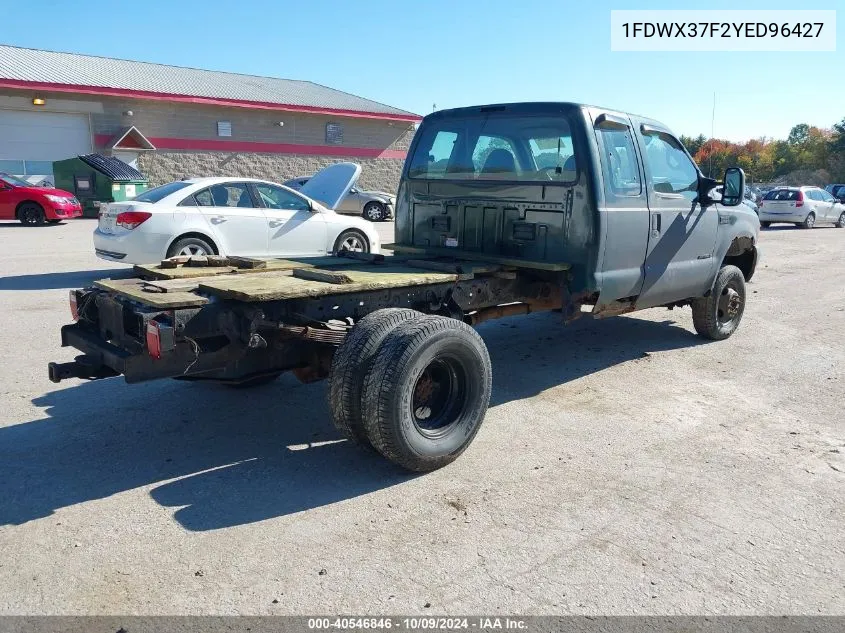 2000 Ford F-350 Lariat/Xl/Xlt VIN: 1FDWX37F2YED96427 Lot: 40546846