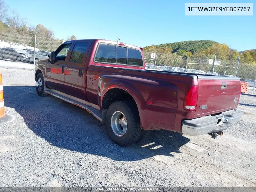 2000 Ford F-350 Lariat/Xl/Xlt VIN: 1FTWW32F9YEB07767 Lot: 40594744