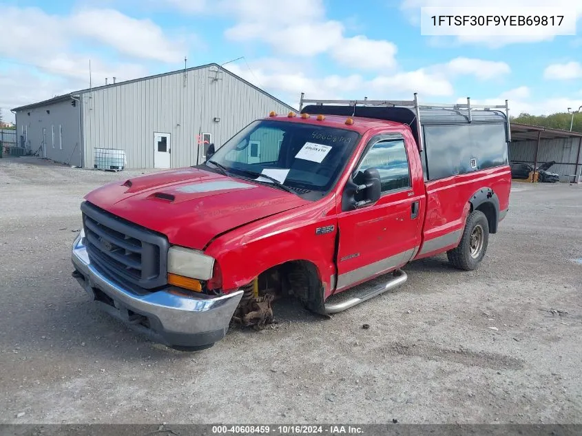 2000 Ford F-350 Lariat/Xl/Xlt VIN: 1FTSF30F9YEB69817 Lot: 40608459