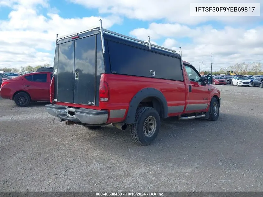 2000 Ford F-350 Lariat/Xl/Xlt VIN: 1FTSF30F9YEB69817 Lot: 40608459