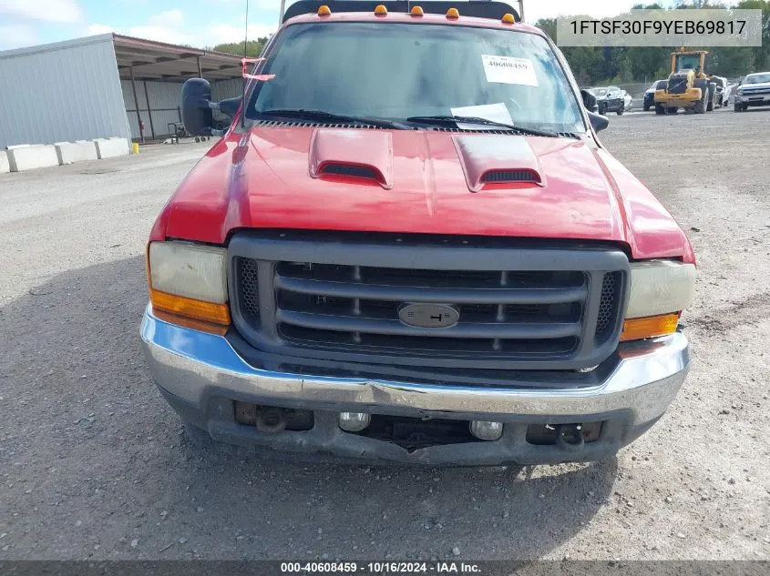 2000 Ford F-350 Lariat/Xl/Xlt VIN: 1FTSF30F9YEB69817 Lot: 40608459