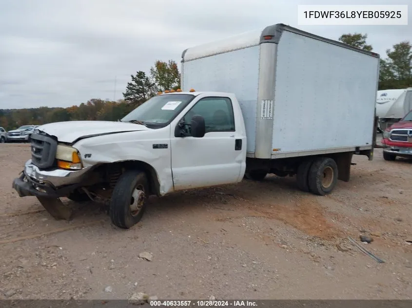 2000 Ford F-350 Chassis Lariat/Xl/Xlt VIN: 1FDWF36L8YEB05925 Lot: 40633557