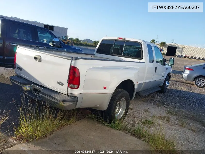 2000 Ford F-350 Lariat/Xl/Xlt VIN: 1FTWX32F2YEA60207 Lot: 40634817