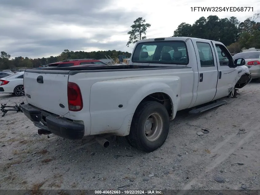 2000 Ford F-350 Lariat/Xl/Xlt VIN: 1FTWW32S4YED68771 Lot: 40652663