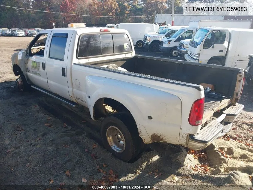 2000 Ford F-350 Lariat/Xl/Xlt VIN: 1FTWW33F6YEC59083 Lot: 40697903