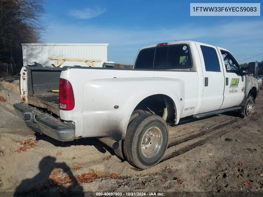 2000 Ford F-350 Lariat/Xl/Xlt VIN: 1FTWW33F6YEC59083 Lot: 40697903