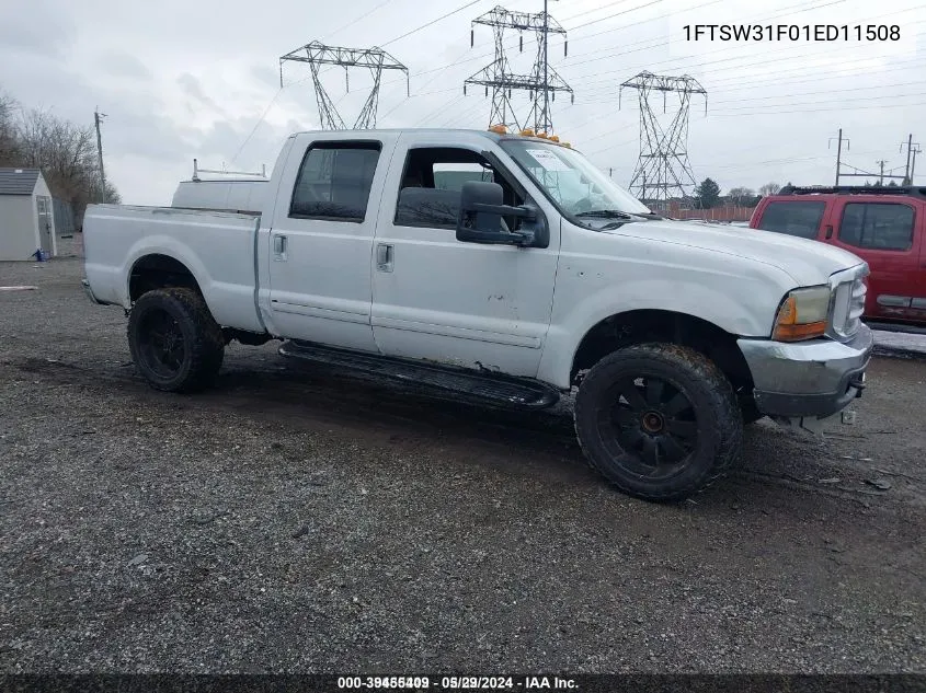 2001 Ford Super Duty F-350 Srw Lariat/Xl/Xlt VIN: 1FTSW31F01ED11508 Lot: 39455409