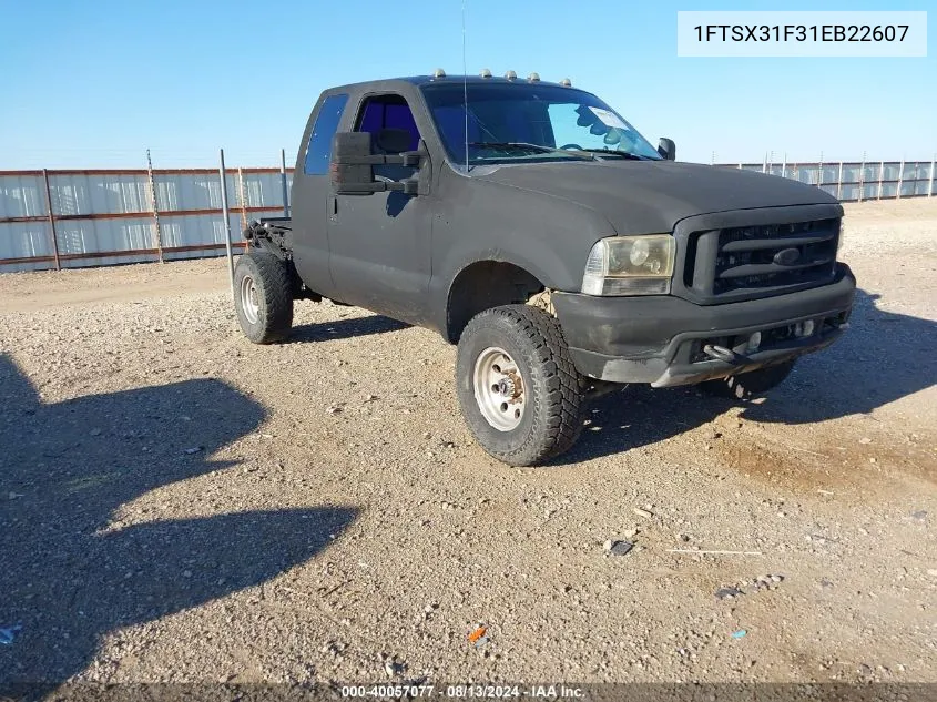 2001 Ford F-350 Lariat/Xl/Xlt VIN: 1FTSX31F31EB22607 Lot: 40057077