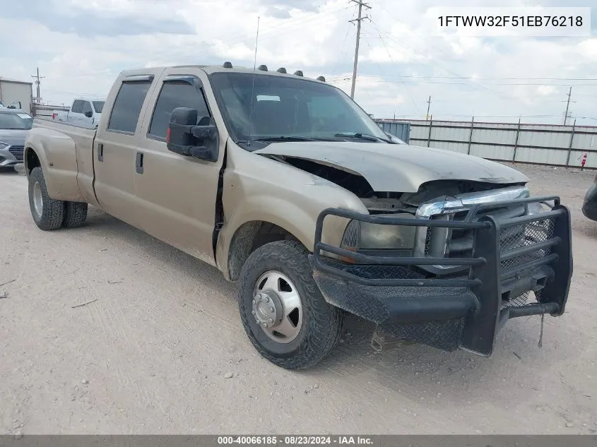 1FTWW32F51EB76218 2001 Ford F-350 Lariat/Xl/Xlt