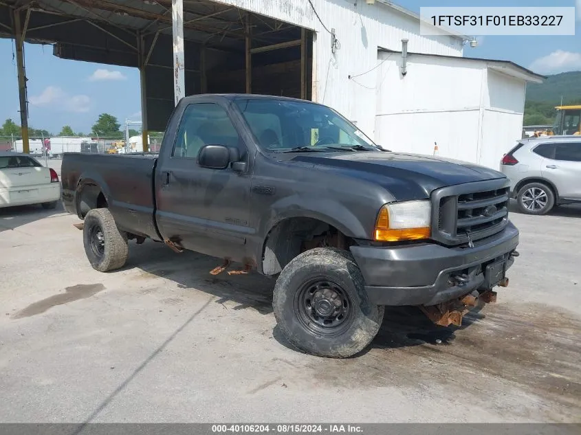 2001 Ford F-350 Xl/Xlt VIN: 1FTSF31F01EB33227 Lot: 40106204