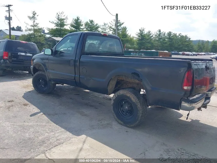 1FTSF31F01EB33227 2001 Ford F-350 Xl/Xlt