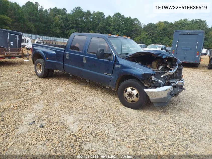 2001 Ford F350 Super Duty VIN: 1FTWW32F61EB36519 Lot: 40313835