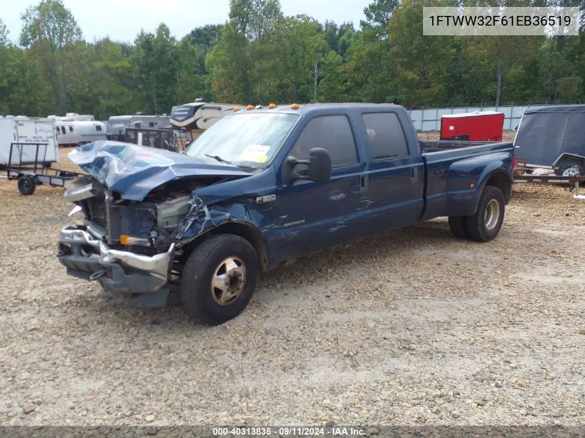 2001 Ford F350 Super Duty VIN: 1FTWW32F61EB36519 Lot: 40313835