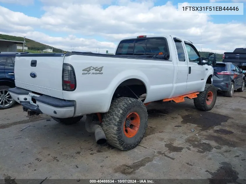 2001 Ford F350 VIN: 1FTSX31F51EB44446 Lot: 40488534