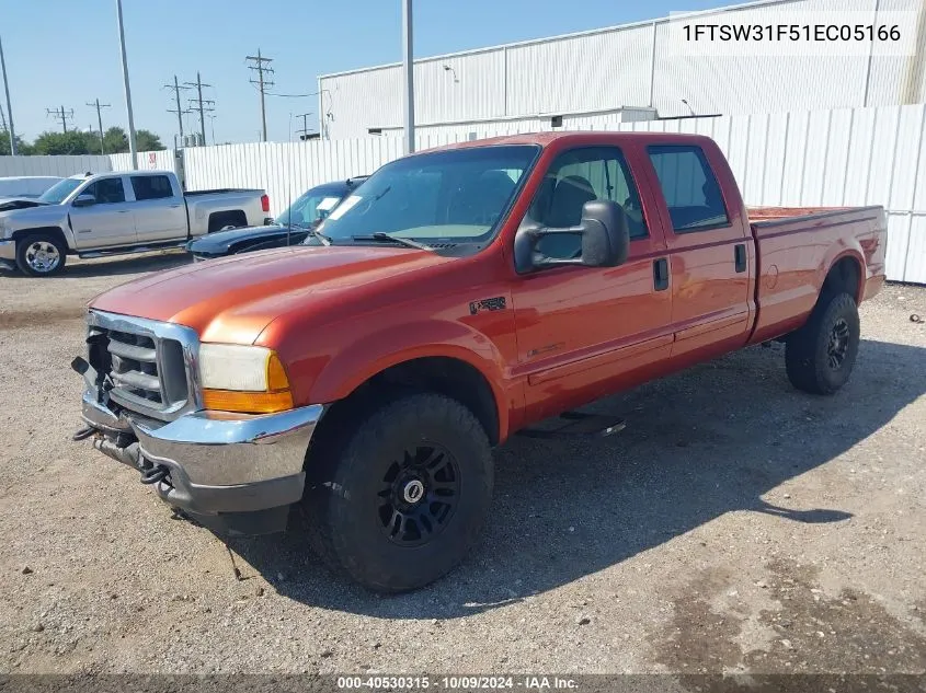 2001 Ford F350 Srw Super Duty VIN: 1FTSW31F51EC05166 Lot: 40530315