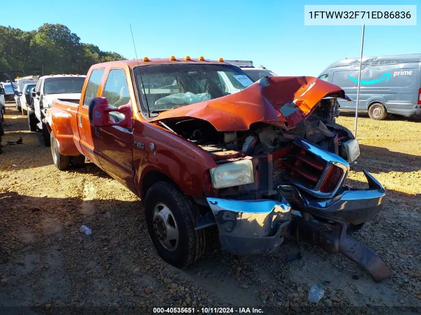 2001 Ford F-350 Lariat/Xl/Xlt VIN: 1FTWW32F71ED86836 Lot: 40535651