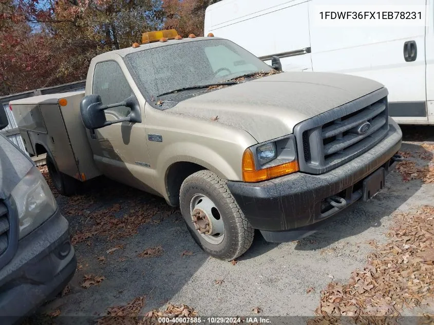 2001 Ford F-350 Chassis Xl/Xlt VIN: 1FDWF36FX1EB78231 Lot: 40607585