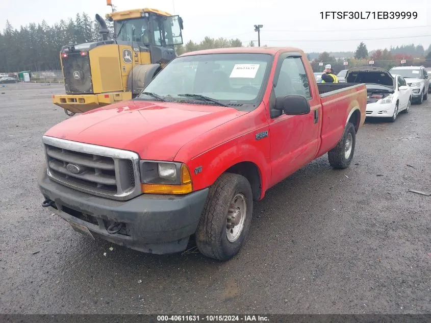 2001 Ford F-350 Xl/Xlt VIN: 1FTSF30L71EB39999 Lot: 40611631