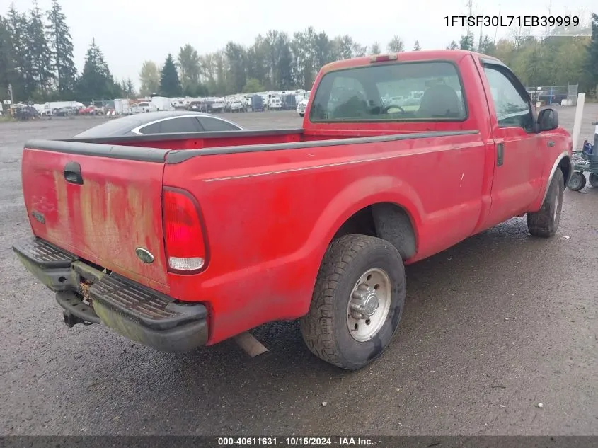 2001 Ford F-350 Xl/Xlt VIN: 1FTSF30L71EB39999 Lot: 40611631