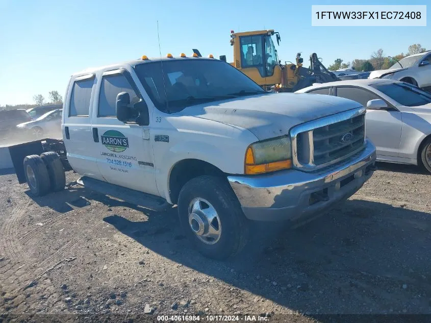 2001 Ford F-350 Lariat/Xl/Xlt VIN: 1FTWW33FX1EC72408 Lot: 40616984