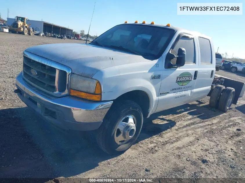 2001 Ford F-350 Lariat/Xl/Xlt VIN: 1FTWW33FX1EC72408 Lot: 40616984