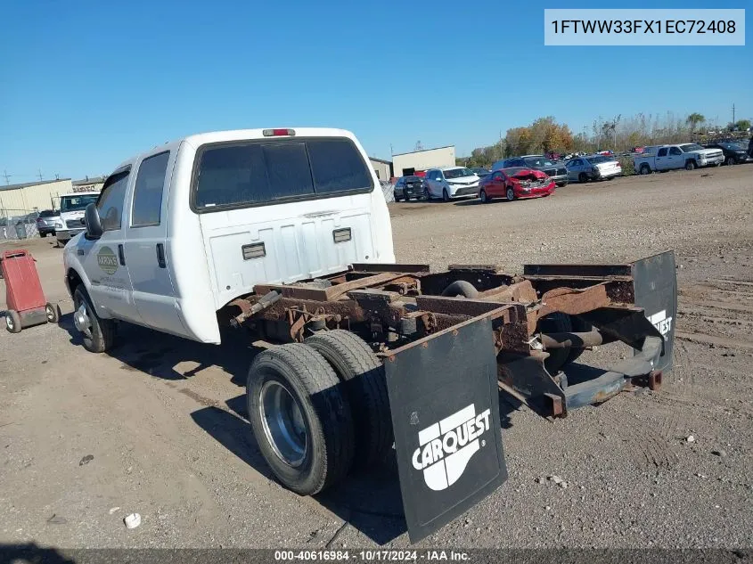 2001 Ford F-350 Lariat/Xl/Xlt VIN: 1FTWW33FX1EC72408 Lot: 40616984