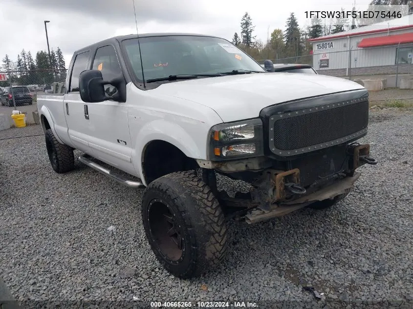 2001 Ford F-350 Lariat/Xl/Xlt VIN: 1FTSW31F51ED75446 Lot: 40665265