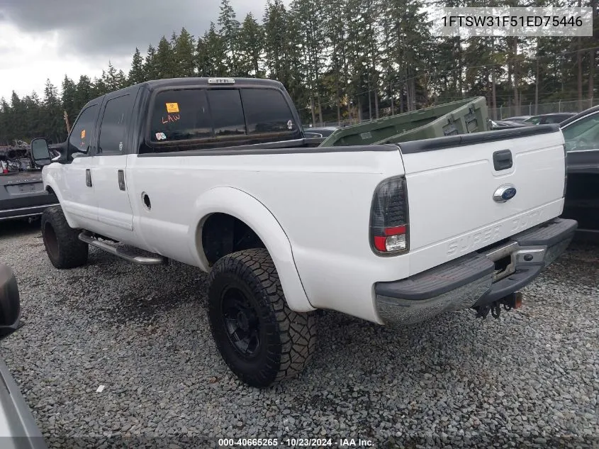 2001 Ford F-350 Lariat/Xl/Xlt VIN: 1FTSW31F51ED75446 Lot: 40665265