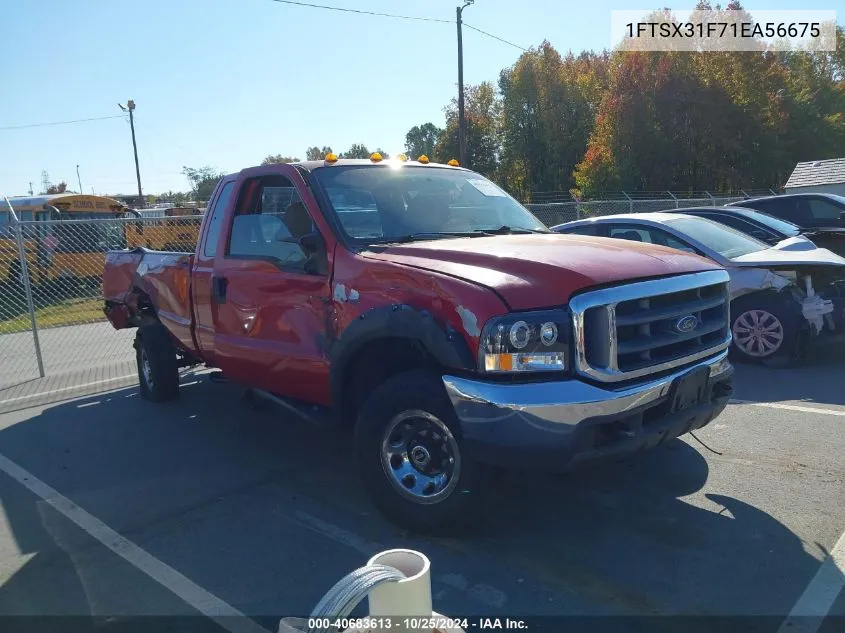 2001 Ford F-350 Lariat/Xl/Xlt VIN: 1FTSX31F71EA56675 Lot: 40683613