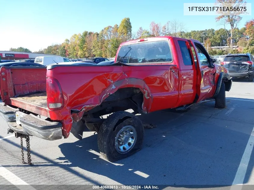 2001 Ford F-350 Lariat/Xl/Xlt VIN: 1FTSX31F71EA56675 Lot: 40683613