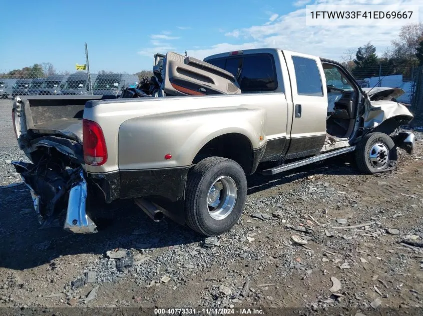 2001 Ford F350 Lariat/Xl/Xlt VIN: 1FTWW33F41ED69667 Lot: 40773331