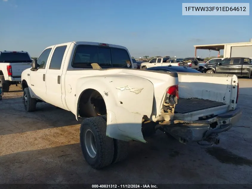 2001 Ford F-350 Lariat/Xl/Xlt VIN: 1FTWW33F91ED64612 Lot: 40831312