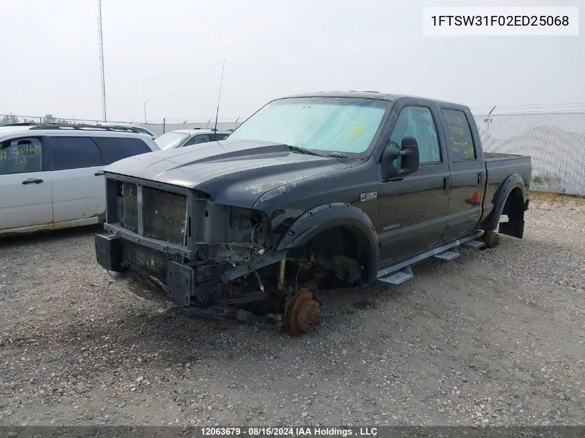 2002 Ford F350 Srw Super Duty VIN: 1FTSW31F02ED25068 Lot: 12063679