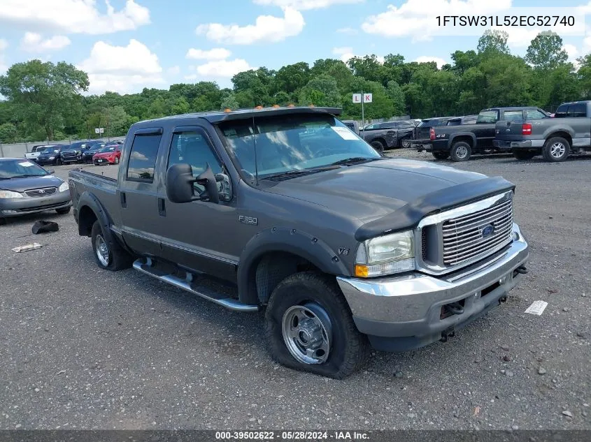 2002 Ford F-350 Lariat/Xl/Xlt VIN: 1FTSW31L52EC52740 Lot: 39502622