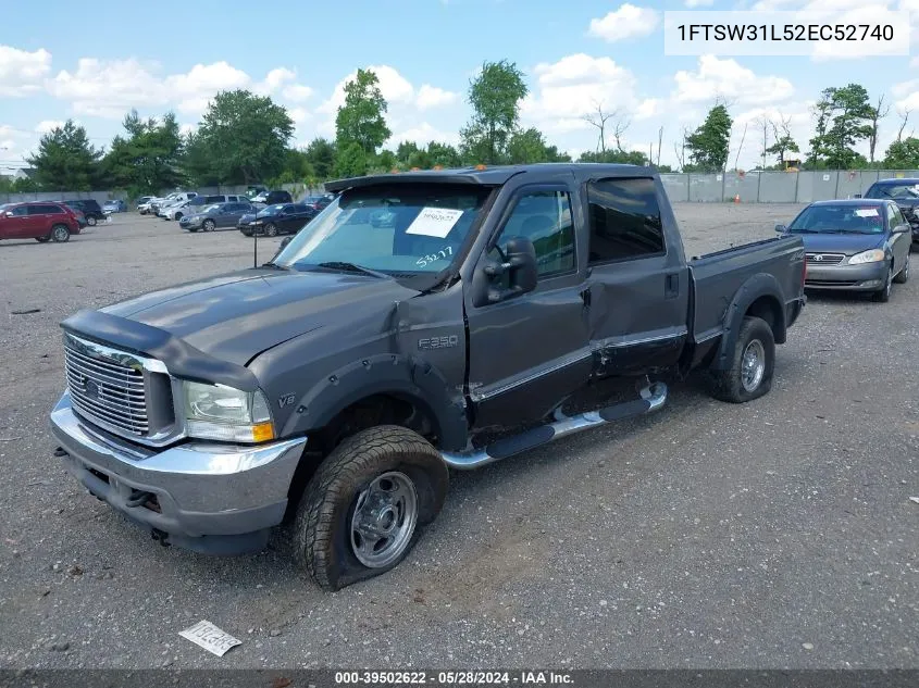 2002 Ford F-350 Lariat/Xl/Xlt VIN: 1FTSW31L52EC52740 Lot: 39502622