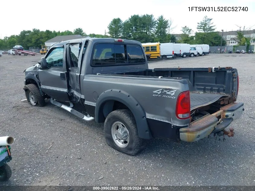 1FTSW31L52EC52740 2002 Ford F-350 Lariat/Xl/Xlt