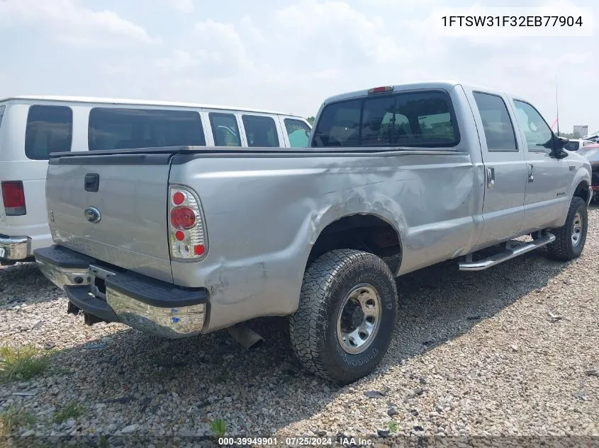 2002 Ford F-350 Lariat/Xl/Xlt VIN: 1FTSW31F32EB77904 Lot: 39949901