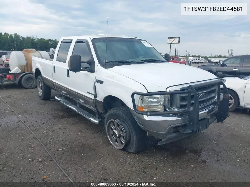 1FTSW31F82ED44581 2002 Ford F-350 Lariat/Xl/Xlt