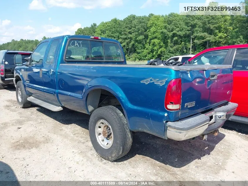 2002 Ford F-350 Lariat/Xl/Xlt VIN: 1FTSX31F32EB99463 Lot: 40111589